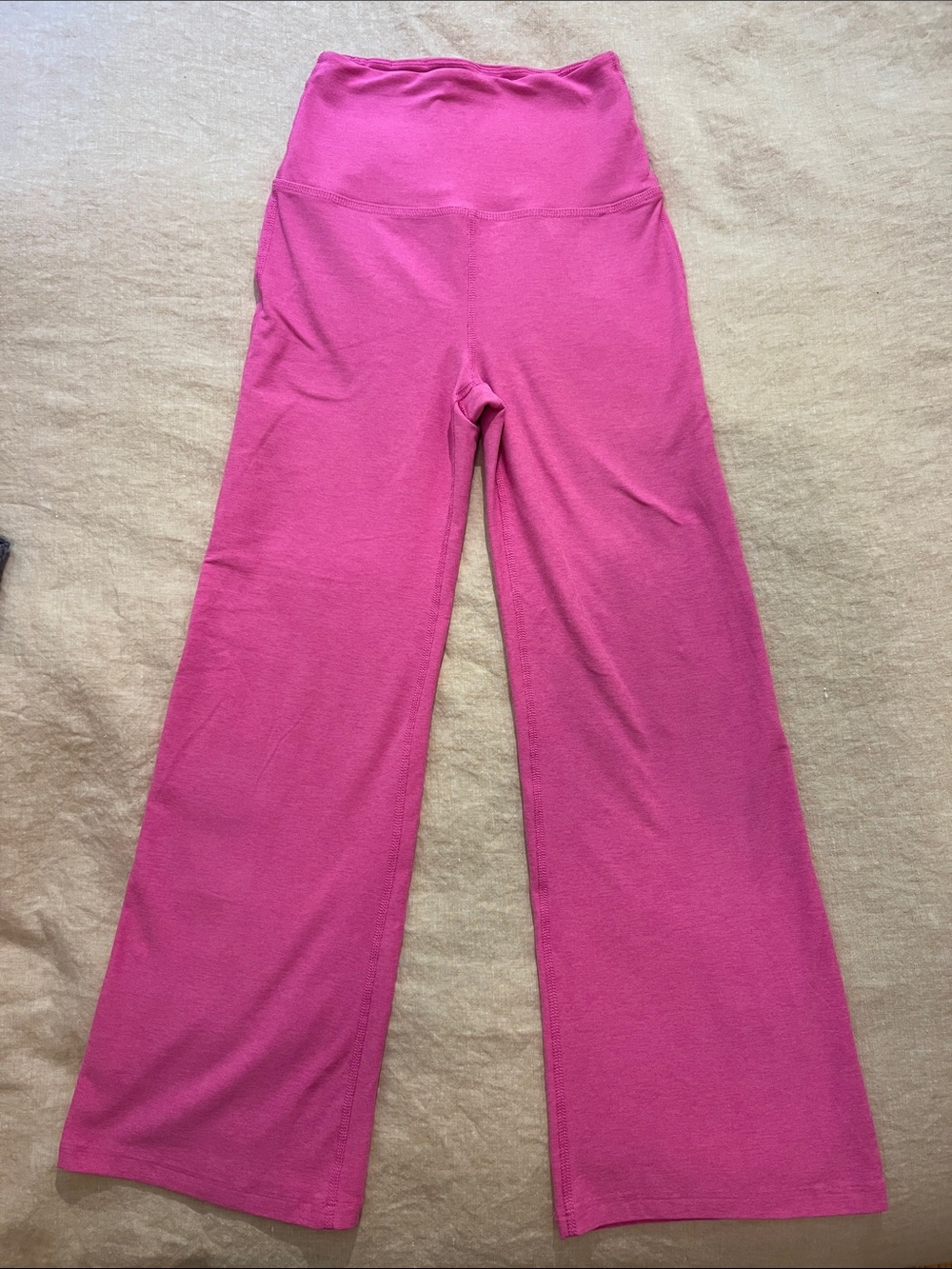 High-Waist Wide-Leg Pink Beyond Yoga Pants